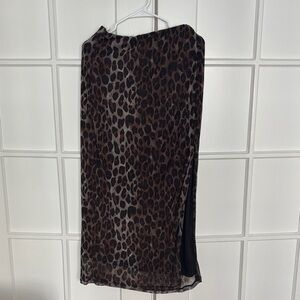 Leopard Print Women's Skirt